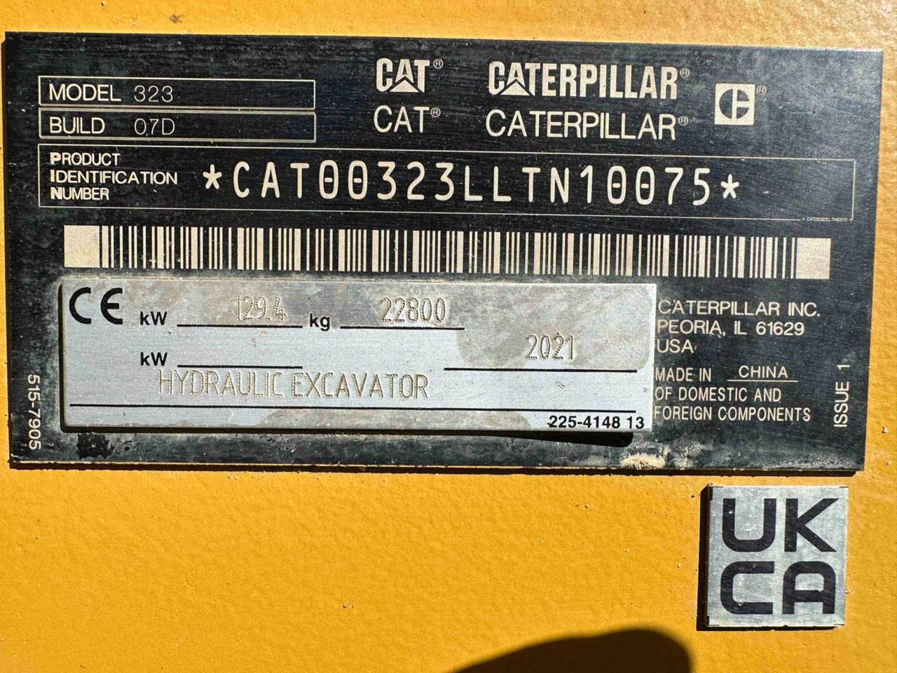 Верижен багер CAT 323: снимка 6