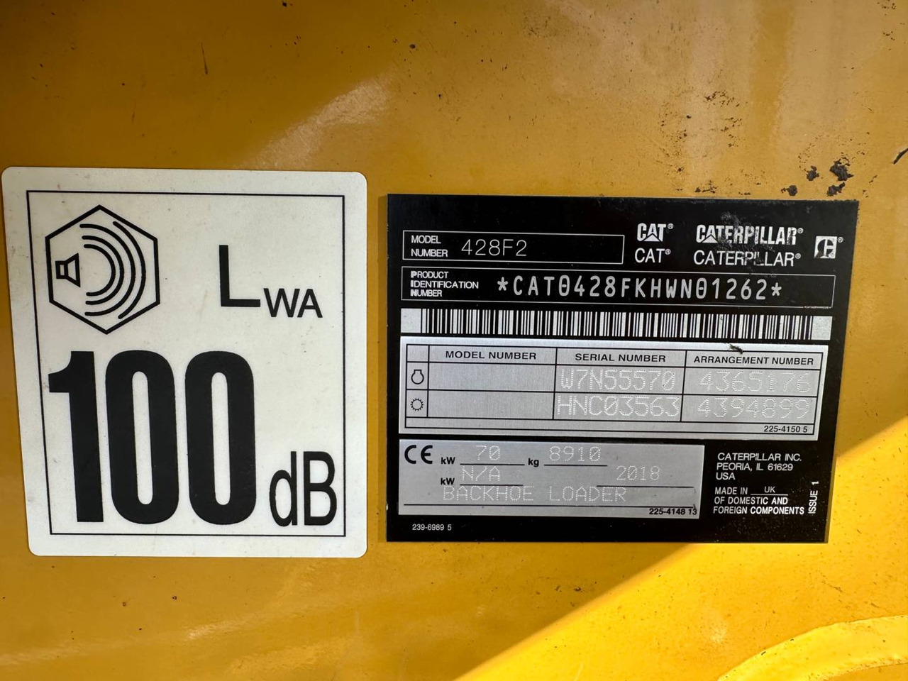 Багер-товарач CAT 428F2: снимка 6