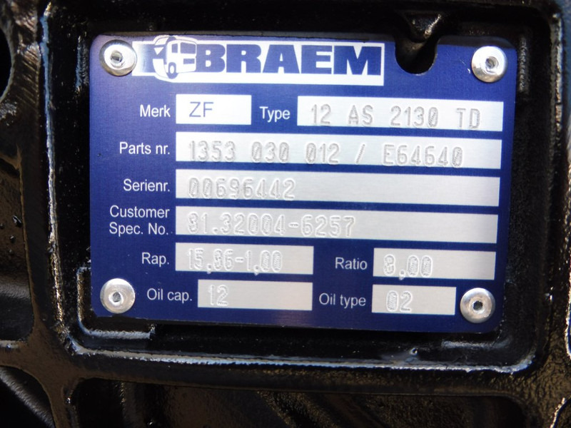 ZF 12AS2130TD - Скоростна кутия за Камион: снимка 5 ZF 12AS2130TD - Скоростна кутия за Камион: снимка 5