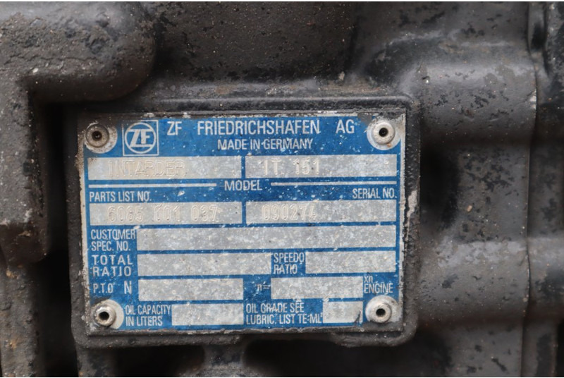 ZF 16S151OD+INT F2000 - Скоростна кутия за Камион: снимка 5 ZF 16S151OD+INT F2000 - Скоростна кутия за Камион: снимка 5