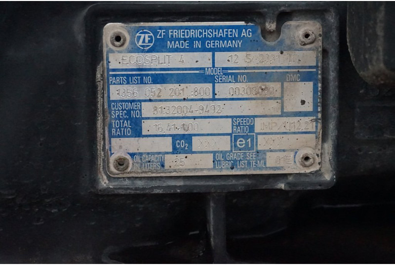 ZF 16S2331TD+IT3 81.32004-6425 - Скоростна кутия за Камион: снимка 5 ZF 16S2331TD+IT3 81.32004-6425 - Скоростна кутия за Камион: снимка 5