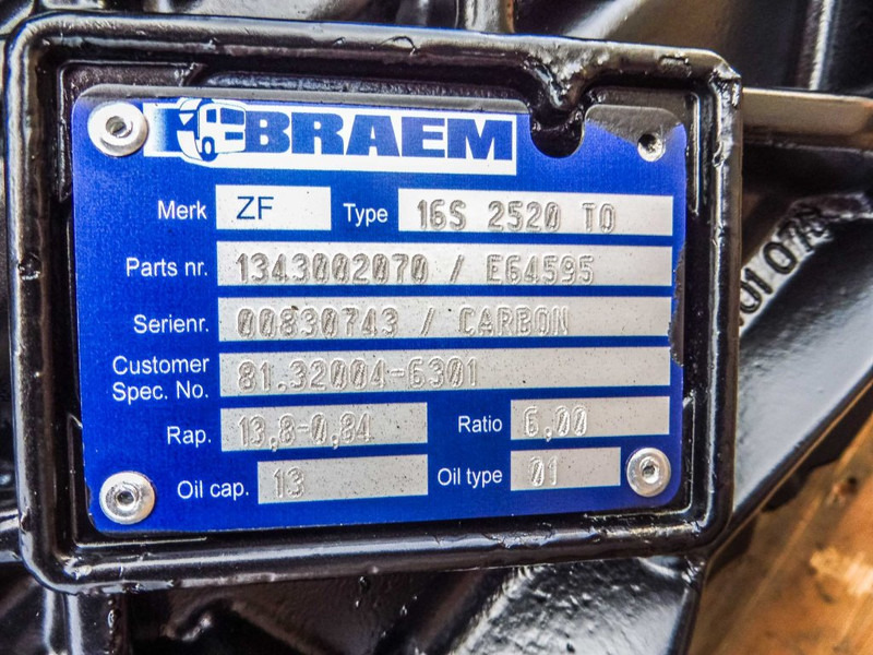 ZF 16S2520TO CGS CARBON M12 - Скоростна кутия за Камион: снимка 5 ZF 16S2520TO CGS CARBON M12 - Скоростна кутия за Камион: снимка 5