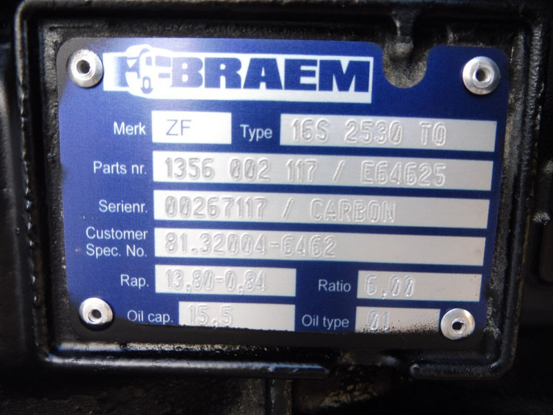 ZF 16S2530TO RM CARBON - Скоростна кутия за Камион: снимка 5 ZF 16S2530TO RM CARBON - Скоростна кутия за Камион: снимка 5