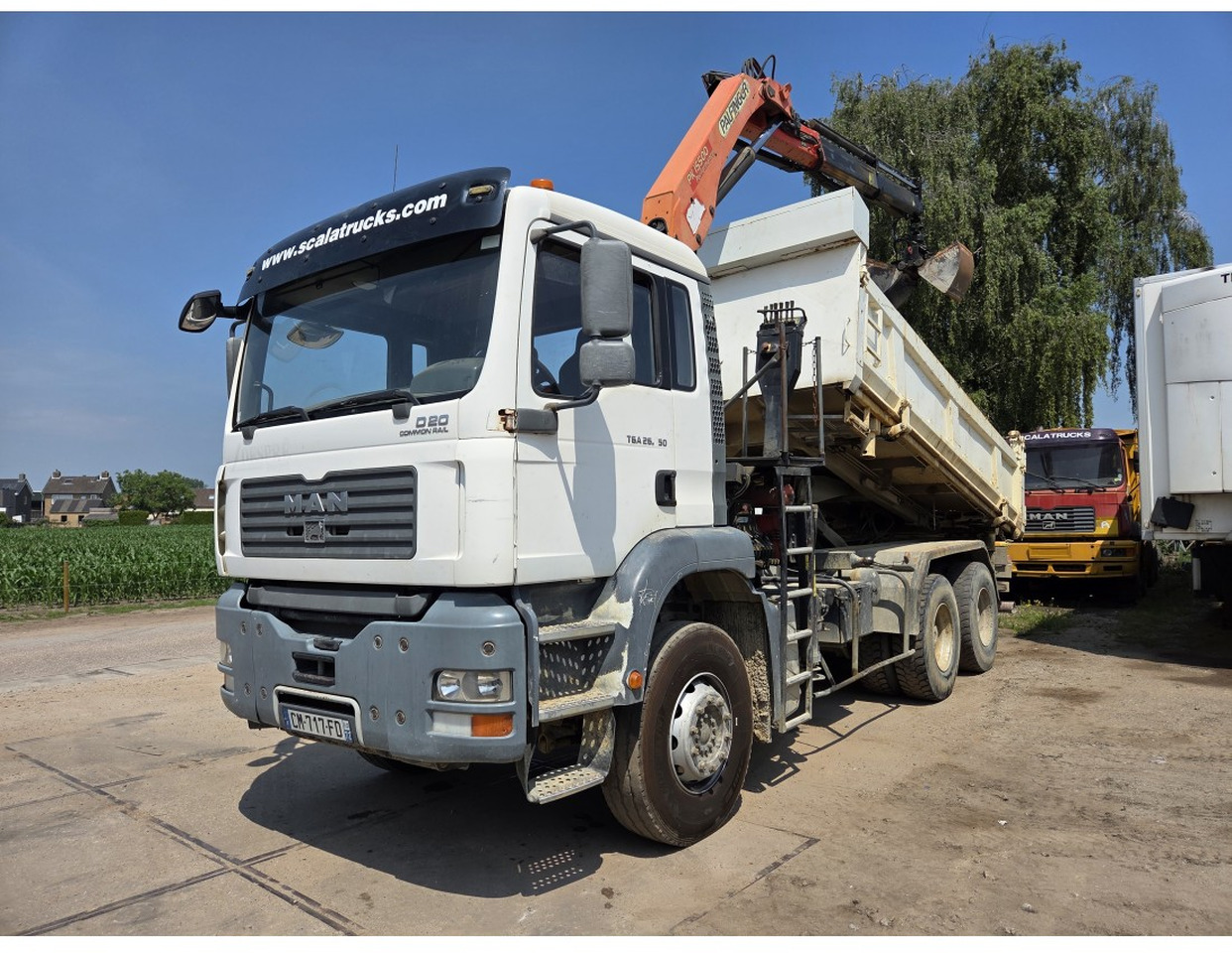 MAN TGA 26.350 6X4 BORDMATIC TIPPER CRANE PALFINGER PK15500 - Самосвал камион, Камион с кран: снимка 1 MAN TGA 26.350 6X4 BORDMATIC TIPPER CRANE PALFINGER PK15500 - Самосвал камион, Камион с кран: снимка 1