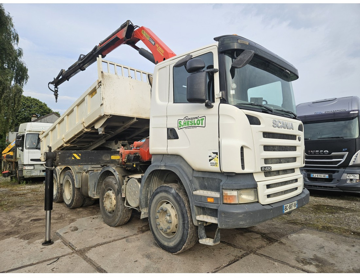 Scania R420 8x4 Tipper Crane Palfinger 23500 - Самосвал камион, Камион с кран: снимка 3 Scania R420 8x4 Tipper Crane Palfinger 23500 - Самосвал камион, Камион с кран: снимка 3