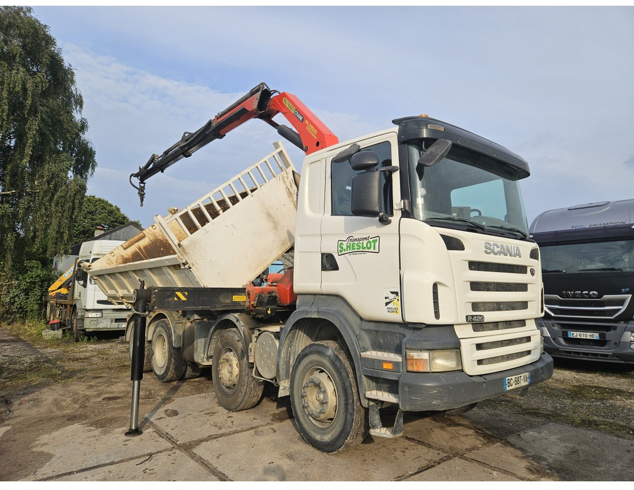 Scania R420 8x4 Tipper Crane Palfinger 23500 - Самосвал камион, Камион с кран: снимка 5 Scania R420 8x4 Tipper Crane Palfinger 23500 - Самосвал камион, Камион с кран: снимка 5