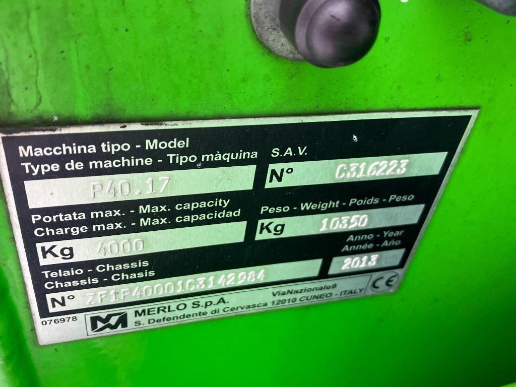Merlo P40.17 ENDAST RESERVDELAR / ONLY FOR SPAREPARTS - Двигател за Строителна техника: снимка 5 Merlo P40.17 ENDAST RESERVDELAR / ONLY FOR SPAREPARTS - Двигател за Строителна техника: снимка 5