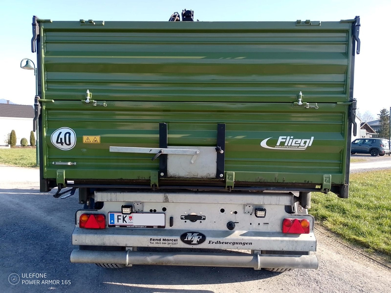 Fliegl TDK160, Agraranhänger, Fassi F110, EU Papiere - Самосвал ремарке: снимка 5 Fliegl TDK160, Agraranhänger, Fassi F110, EU Papiere - Самосвал ремарке: снимка 5