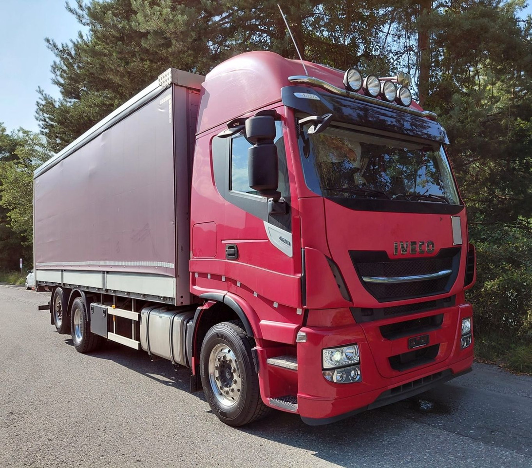 Iveco 260S42 Stralis, 6x2, Retarder, Euro 6, 7.80m box - Камион с брезент: снимка 1 Iveco 260S42 Stralis, 6x2, Retarder, Euro 6, 7.80m box - Камион с брезент: снимка 1