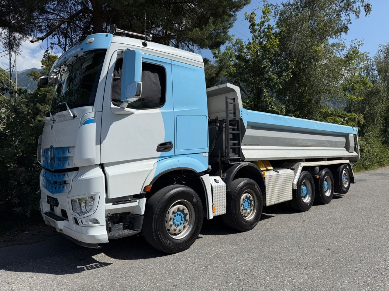 Mercedes-Benz Arocs 4451 10x4, E6, Swiss Kipper, Dumper - Самосвал камион: снимка 2 Mercedes-Benz Arocs 4451 10x4, E6, Swiss Kipper, Dumper - Самосвал камион: снимка 2