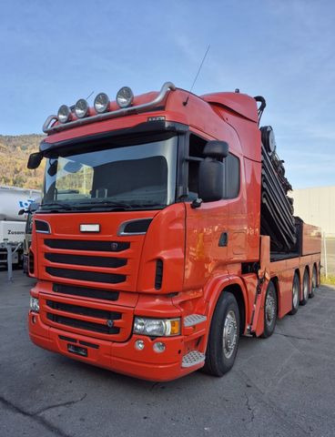 Scania R500 V8 LB10x4, E5, Effer 1750 8S, FLYJIB, 44m - Камион с кран: снимка 3 Scania R500 V8 LB10x4, E5, Effer 1750 8S, FLYJIB, 44m - Камион с кран: снимка 3
