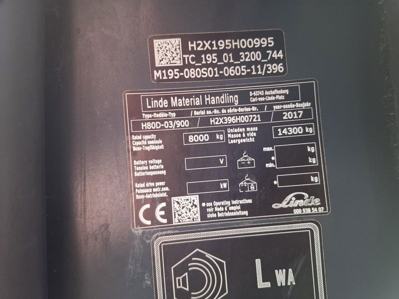 Linde H80D - Дизелов мотокар: снимка 5 Linde H80D - Дизелов мотокар: снимка 5