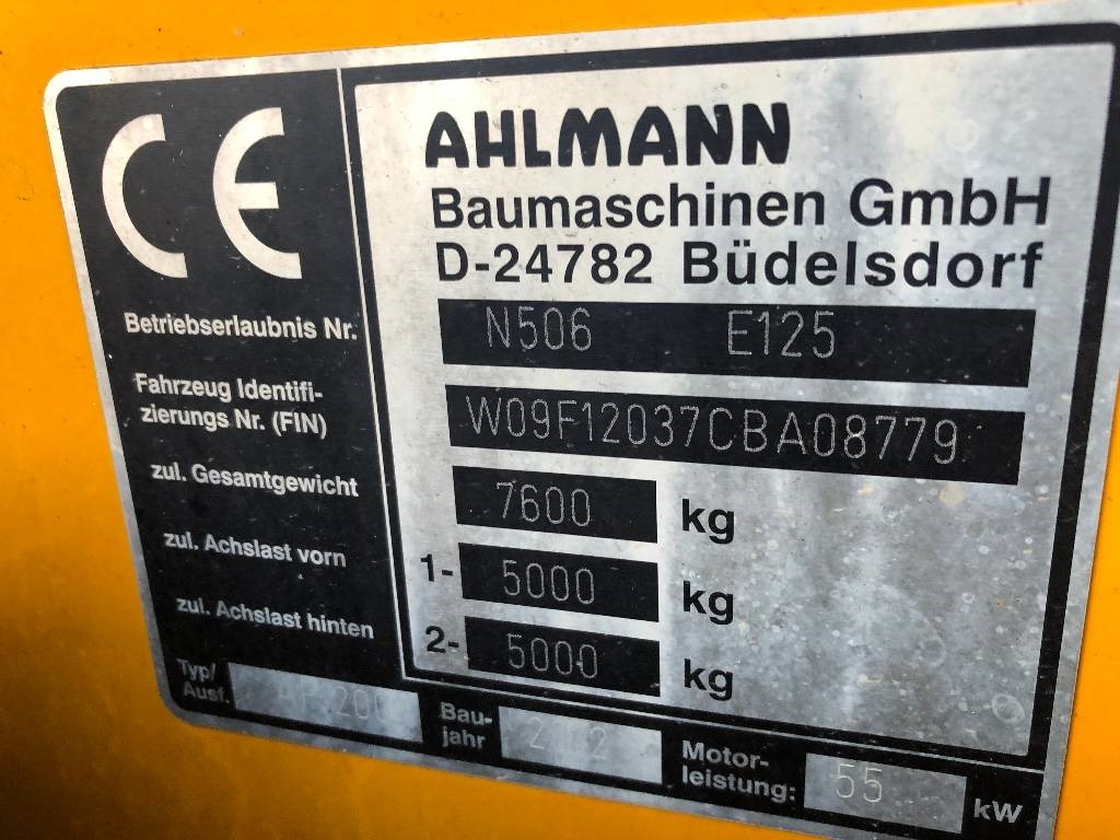 Ahlmann AF1200 Dismantled: only spare parts - Колесен товарач: снимка 5 Ahlmann AF1200 Dismantled: only spare parts - Колесен товарач: снимка 5