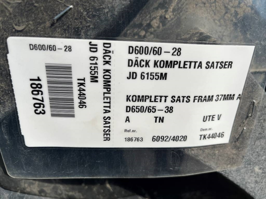 Alliance 650/65R38 600/60R28 till JD 6155 M - Гума за Селскостопанска техника: снимка 2 Alliance 650/65R38 600/60R28 till JD 6155 M - Гума за Селскостопанска техника: снимка 2