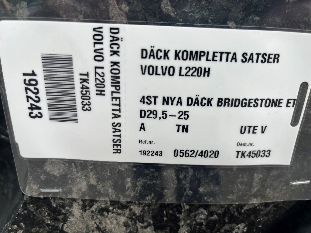 Bridgestone 29,5R25 Nya däck New Tyre - Комплект колела: снимка 3 Bridgestone 29,5R25 Nya däck New Tyre - Комплект колела: снимка 3