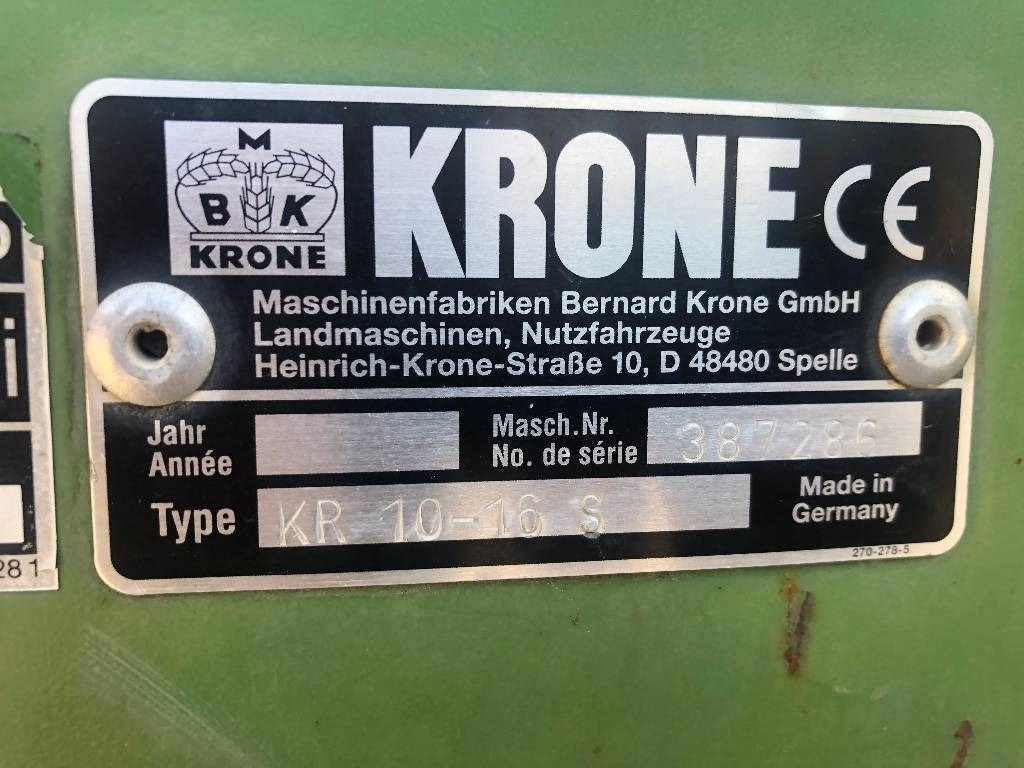 Krone KR 10-16 Dismantled: spare parts - Рулонна сламопреса: снимка 3 Krone KR 10-16 Dismantled: spare parts - Рулонна сламопреса: снимка 3