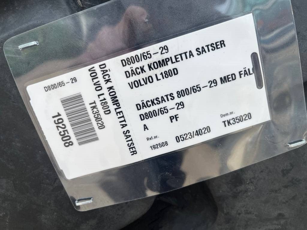 Michelin 800/65R29 XLD Volvo L150 L180 - Комплект колела: снимка 2 Michelin 800/65R29 XLD Volvo L150 L180 - Комплект колела: снимка 2
