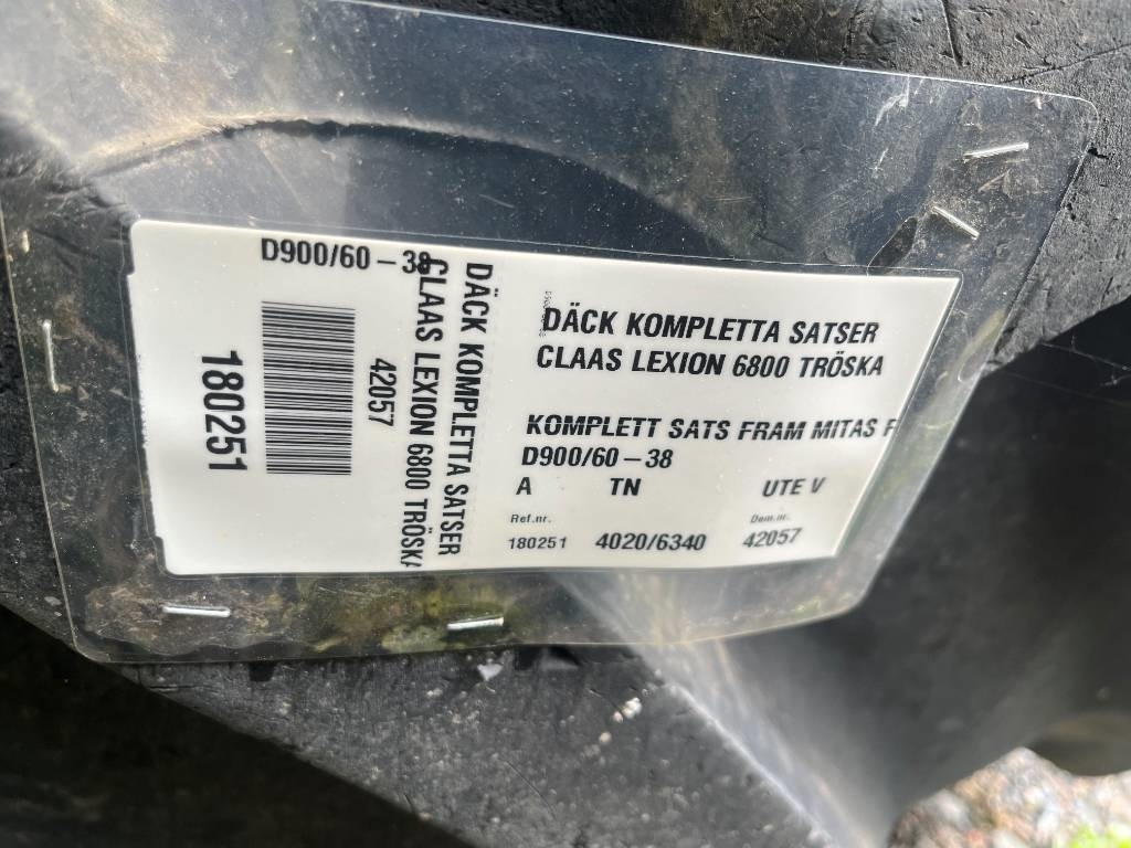 Mitas 900/60R38 Däck till Claas Lexion 6800 - Гума за Селскостопанска техника: снимка 2 Mitas 900/60R38 Däck till Claas Lexion 6800 - Гума за Селскостопанска техника: снимка 2