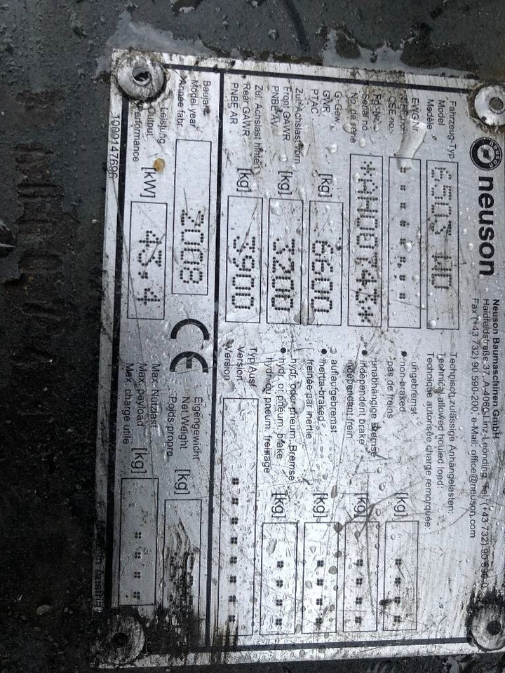Колесен багер Neuson 6503 Dismantled: only spare parts: снимка 6