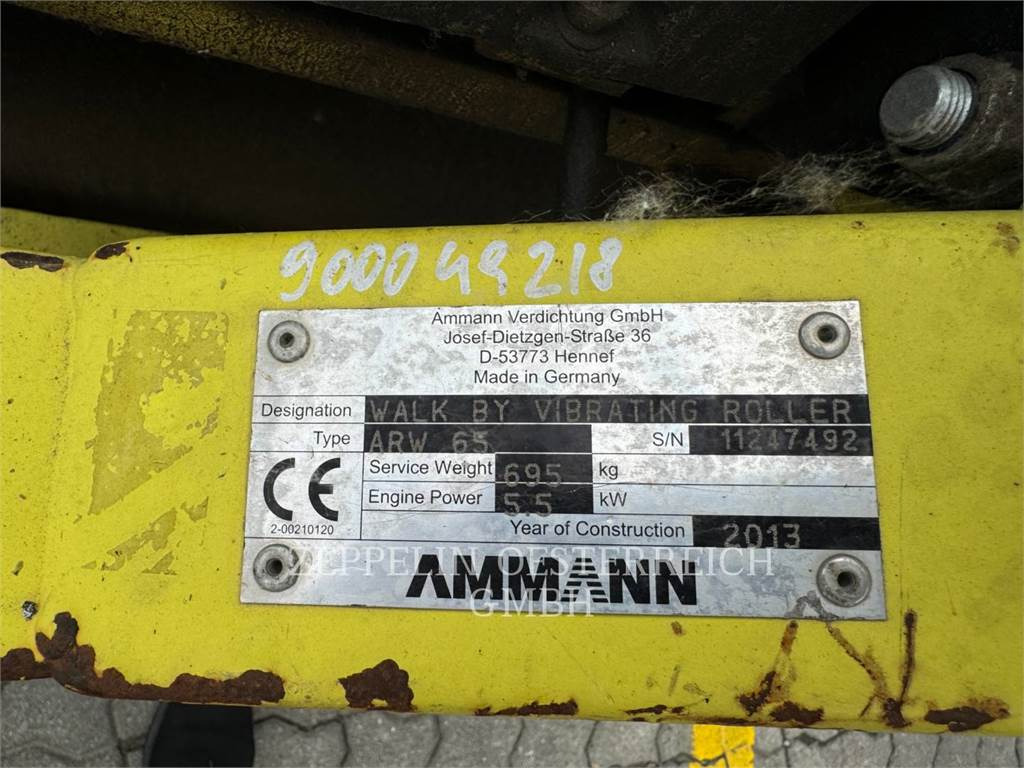 Ammann ARW 65 - Мини валяк: снимка 3 Ammann ARW 65 - Мини валяк: снимка 3