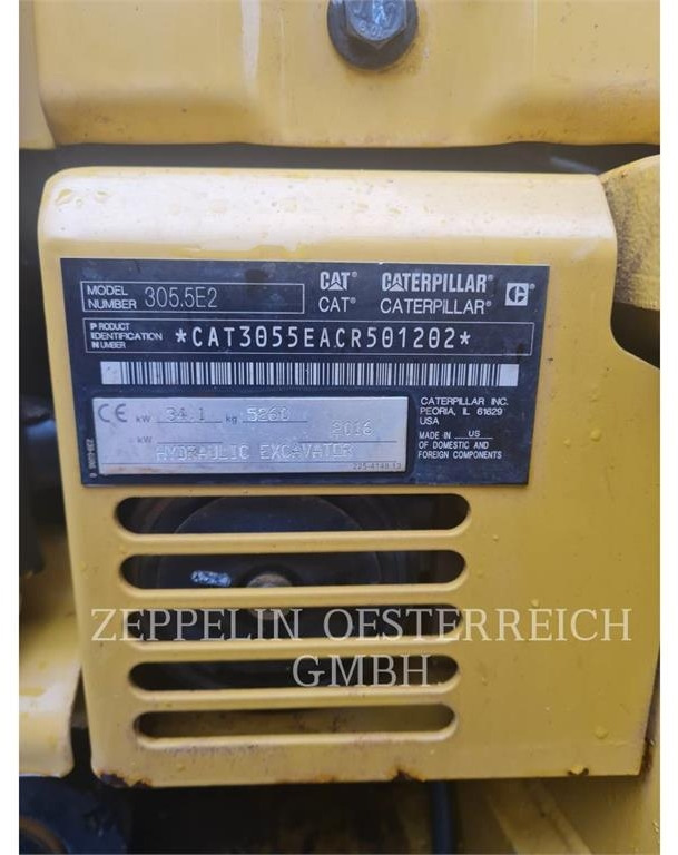 CAT 305.5E2CR - Верижен багер: снимка 5 CAT 305.5E2CR - Верижен багер: снимка 5