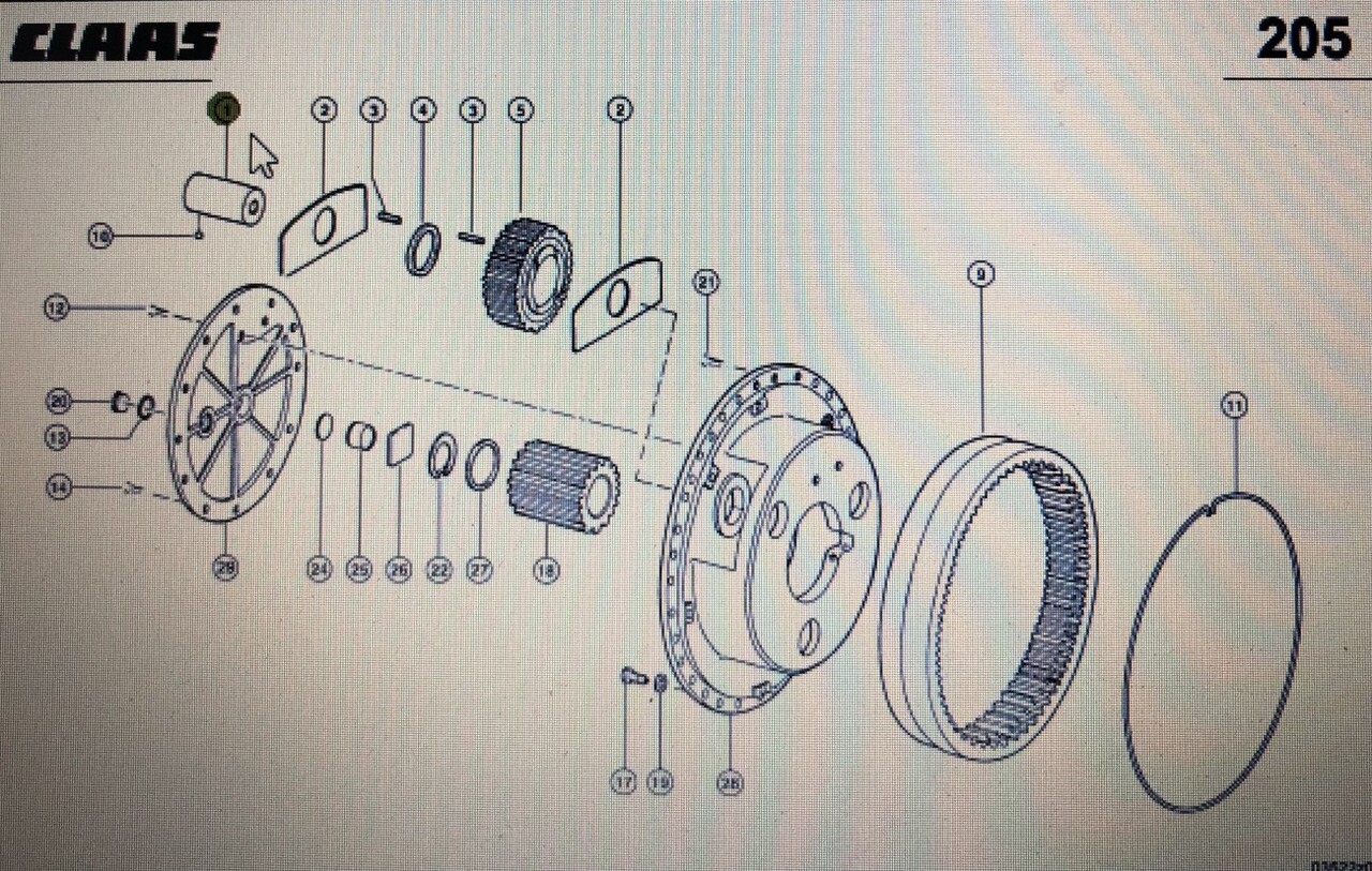 CLAAS 00 0598 932 0/Claas sworzeń/Claas Xerion 3300 3800 - Трансмисия за Трактор: снимка 1 CLAAS 00 0598 932 0/Claas sworzeń/Claas Xerion 3300 3800 - Трансмисия за Трактор: снимка 1