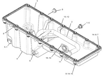 Cat Caterpillar C13 - miska olejowa 341-4951 - Маслена вана за Селскостопанска техника: снимка 1 Cat Caterpillar C13 - miska olejowa 341-4951 - Маслена вана за Селскостопанска техника: снимка 1