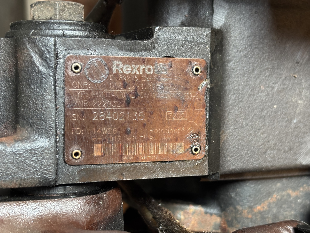 Claas AXION 830 CMATIC Pompa Jazdy Autopower REXROTH A40CTI045 10ML06Z600SAE00-S - Трансмисия за Селскостопанска техника: снимка 5 Claas AXION 830 CMATIC Pompa Jazdy Autopower REXROTH A40CTI045 10ML06Z600SAE00-S - Трансмисия за Селскостопанска техника: снимка 5