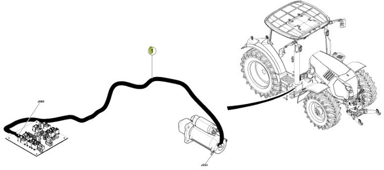 Claas Arion 550-520 650-620 - kabel wiązka elektryczna 0021503002 - Кабели/ Жици за Трактор: снимка 4 Claas Arion 550-520 650-620 - kabel wiązka elektryczna 0021503002 - Кабели/ Жици за Трактор: снимка 4