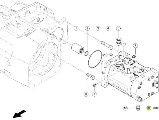 Claas Jaguar 970 - hydromotor silnik hydrauliczny 0001246720 - Хидравличен мотор за Селскостопанска техника: снимка 1 Claas Jaguar 970 - hydromotor silnik hydrauliczny 0001246720 - Хидравличен мотор за Селскостопанска техника: снимка 1