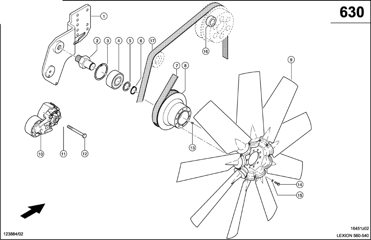 Claas Lexion 560 ROTOR 0006683801 (Napęd wentylatora) - Вентилатор за Зърнокомбайн: снимка 1 Claas Lexion 560 ROTOR 0006683801 (Napęd wentylatora) - Вентилатор за Зърнокомбайн: снимка 1