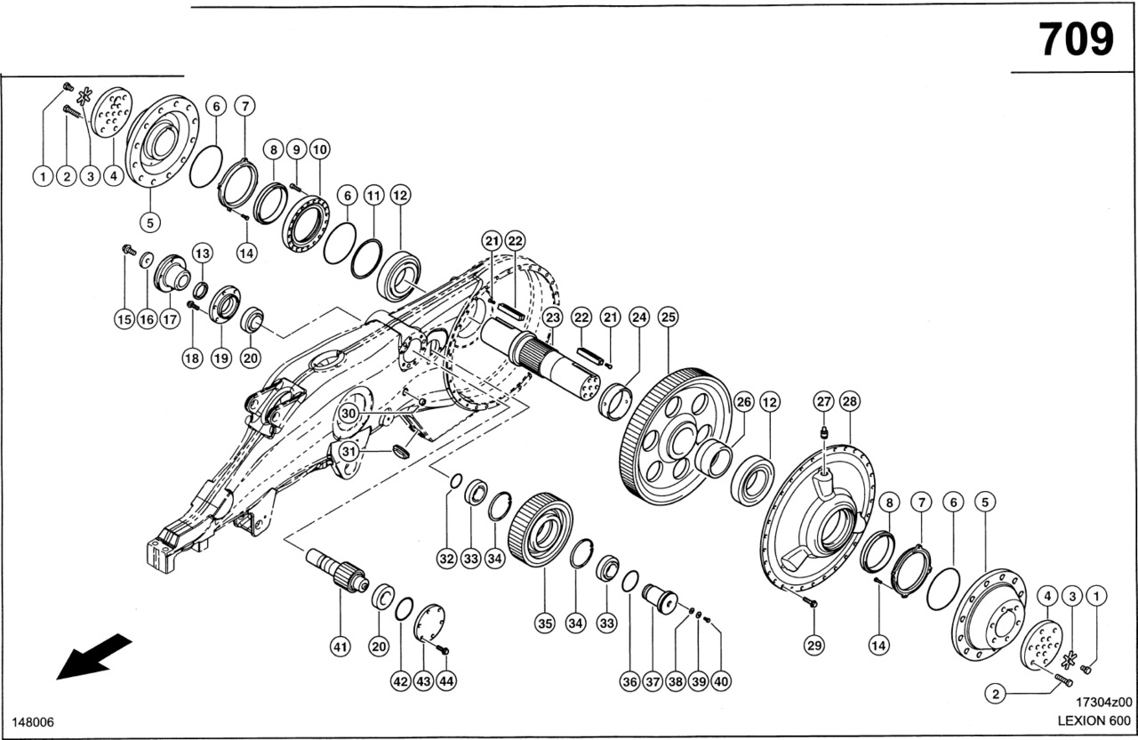 Claas Lexion 600 SWORZEŃ 0007500741 (Gumowa półgąsienica; przekładnia) - Трансмисия за Зърнокомбайн: снимка 1 Claas Lexion 600 SWORZEŃ 0007500741 (Gumowa półgąsienica; przekładnia) - Трансмисия за Зърнокомбайн: снимка 1