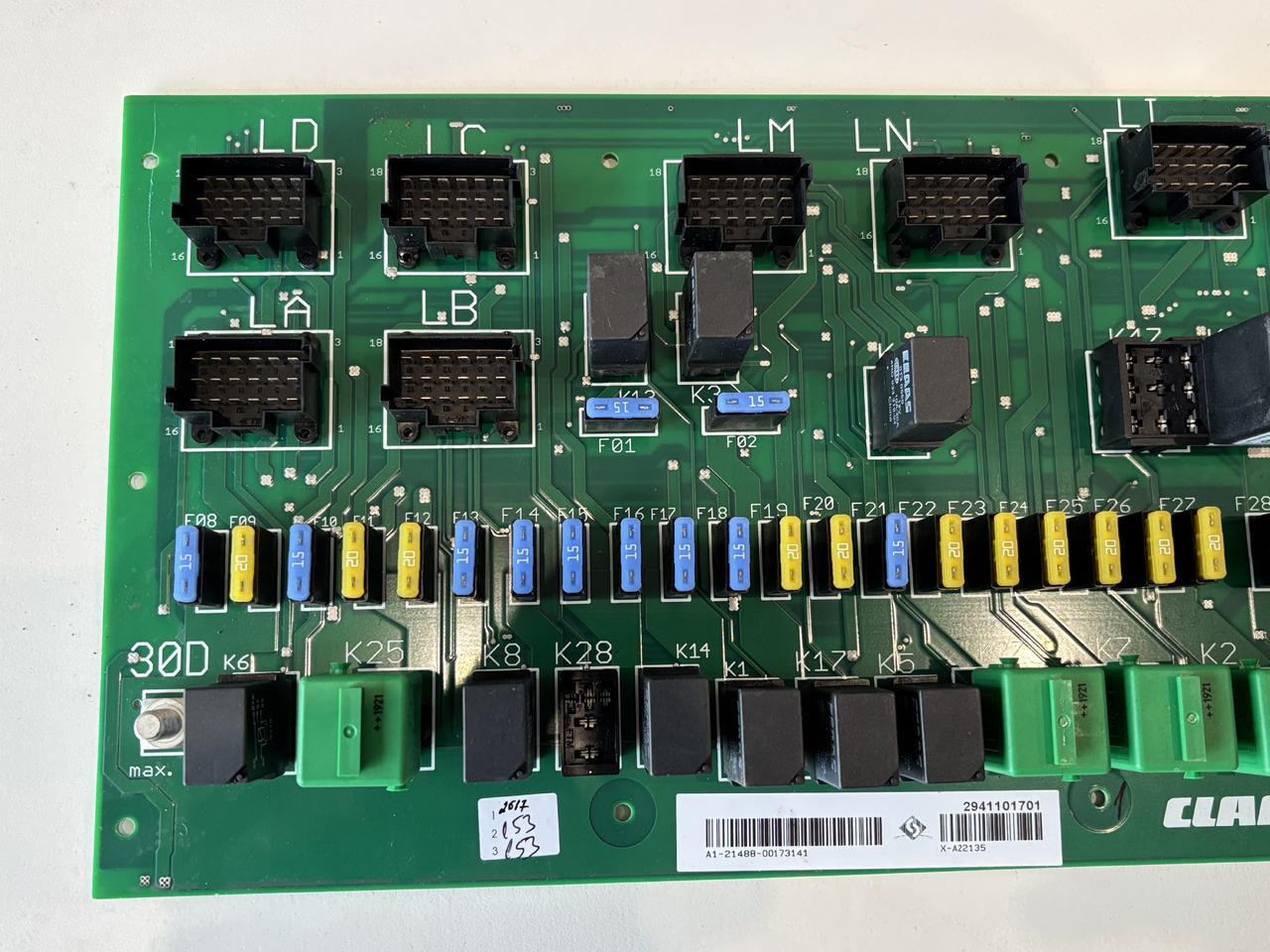 Claas Lexion 620 630 640 670 740 760 780 Centrala Elektryczna 0000173141 00 0017 314 1 NOWA - Блок за управление за Селскостопанска техника: снимка 3 Claas Lexion 620 630 640 670 740 760 780 Centrala Elektryczna 0000173141 00 0017 314 1 NOWA - Блок за управление за Селскостопанска техника: снимка 3