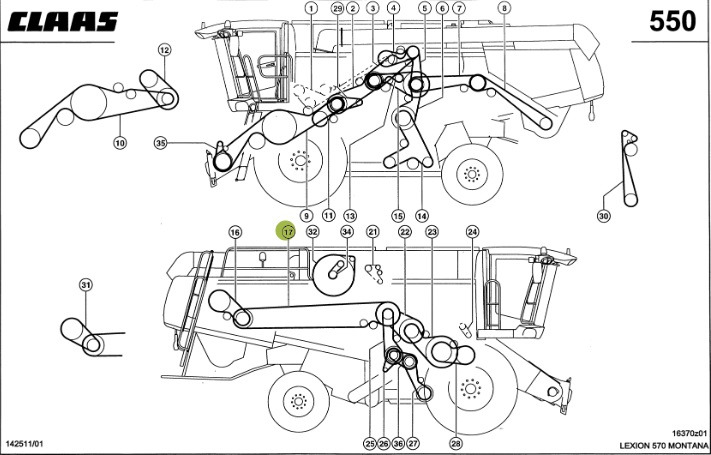Claas Lexion - pas klinowy napędu głównego 0006449610 644961.0 NOWY - Ремък за Зърнокомбайн: снимка 2 Claas Lexion - pas klinowy napędu głównego 0006449610 644961.0 NOWY - Ремък за Зърнокомбайн: снимка 2