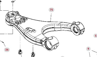 Fendt 930 933 936 939 942 GEN 7 Wahacz Górny Prawy CZĘŚCI H218PF050048A - Окачване за Селскостопанска техника: снимка 1 Fendt 930 933 936 939 942 GEN 7 Wahacz Górny Prawy CZĘŚCI H218PF050048A - Окачване за Селскостопанска техника: снимка 1