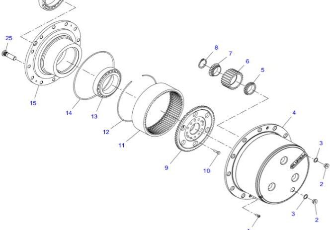 Fendt 930 933 936 939 942 Vario Gen 6 Zwolnica Kompletna Jarzmo Piasta Łożysko H218PF050026A - Ходов редуктор за Селскостопанска техника: снимка 1 Fendt 930 933 936 939 942 Vario Gen 6 Zwolnica Kompletna Jarzmo Piasta Łożysko H218PF050026A - Ходов редуктор за Селскостопанска техника: снимка 1