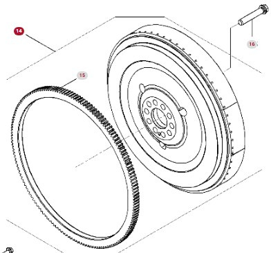 Fendt 936 Gen 7 Silnik D1556LE523 Koło Zamachowe Pierścień H218PF150273A H221PF050010A CZĘŚCI - Маховик за Селскостопанска техника: снимка 2 Fendt 936 Gen 7 Silnik D1556LE523 Koło Zamachowe Pierścień H218PF150273A H221PF050010A CZĘŚCI - Маховик за Селскостопанска техника: снимка 2
