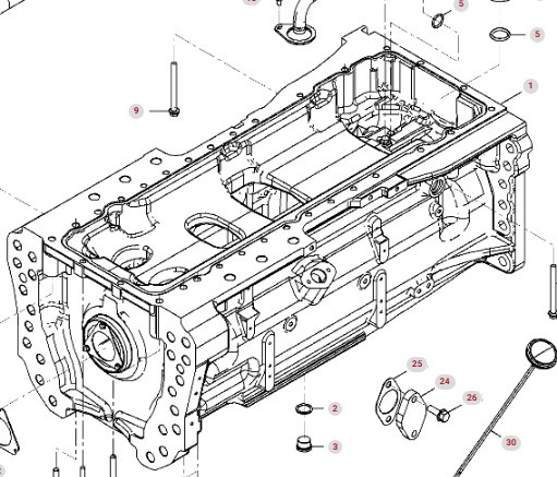 Fendt 936 Gen 7 Silnik D1556LE523 Miska Olejowa H218PF150163A CZĘŚCI - Маслена вана за Трактор: снимка 1 Fendt 936 Gen 7 Silnik D1556LE523 Miska Olejowa H218PF150163A CZĘŚCI - Маслена вана за Трактор: снимка 1