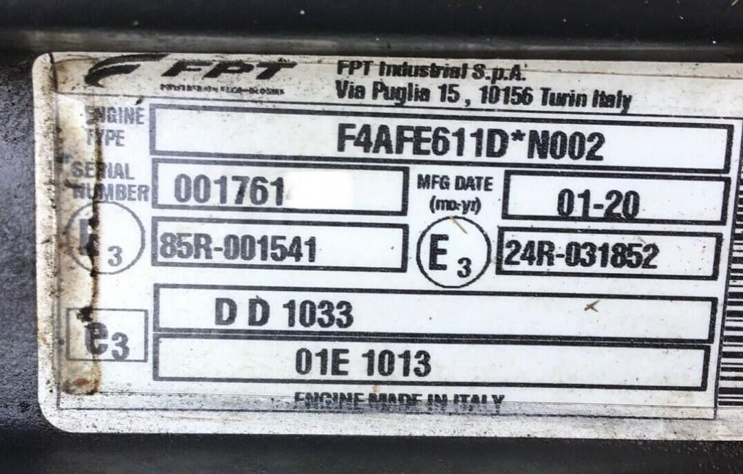 Iveco FPT F4AFE611D Euro 6 - Двигател за Селскостопанска техника: снимка 1 Iveco FPT F4AFE611D Euro 6 - Двигател за Селскостопанска техника: снимка 1
