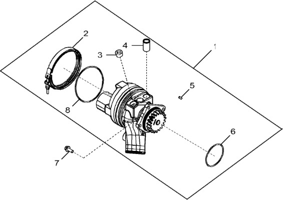 John Deere 9470RX - Pompa wodna RE549117 (Silnik) - Помпа за охлаждаща течност за Селскостопанска техника: снимка 1 John Deere 9470RX - Pompa wodna RE549117 (Silnik) - Помпа за охлаждаща течност за Селскостопанска техника: снимка 1