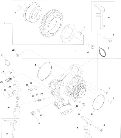 John Deere 9470RX - Pompa wodna regener. SE502785 (Silnik) - Помпа за охлаждаща течност за Селскостопанска техника: снимка 1 John Deere 9470RX - Pompa wodna regener. SE502785 (Silnik) - Помпа за охлаждаща течност за Селскостопанска техника: снимка 1