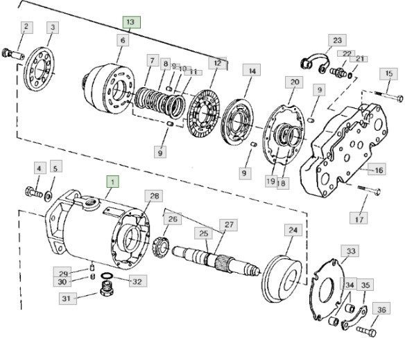 John Deere CTS 9600 - hydrostat silnik hydrostatyczny - Хидравличен мотор за Селскостопанска техника: снимка 1 John Deere CTS 9600 - hydrostat silnik hydrostatyczny - Хидравличен мотор за Селскостопанска техника: снимка 1