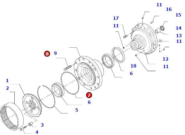 Komatsu WA100 - most napędowy przedni Carraro - obudowa 42W-22-H0P99 - Ос и части за Селскостопанска техника: снимка 1 Komatsu WA100 - most napędowy przedni Carraro - obudowa 42W-22-H0P99 - Ос и части за Селскостопанска техника: снимка 1