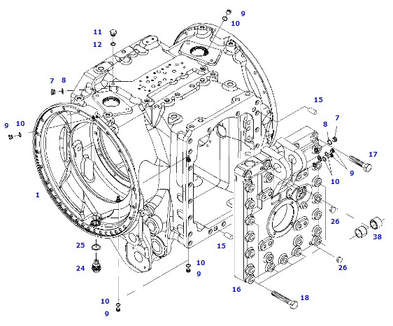 Massey Fergusson Fendt ML260 - obudowa tylnego mostu 934152050040 - Ос и части за Селскостопанска техника: снимка 1 Massey Fergusson Fendt ML260 - obudowa tylnego mostu 934152050040 - Ос и части за Селскостопанска техника: снимка 1