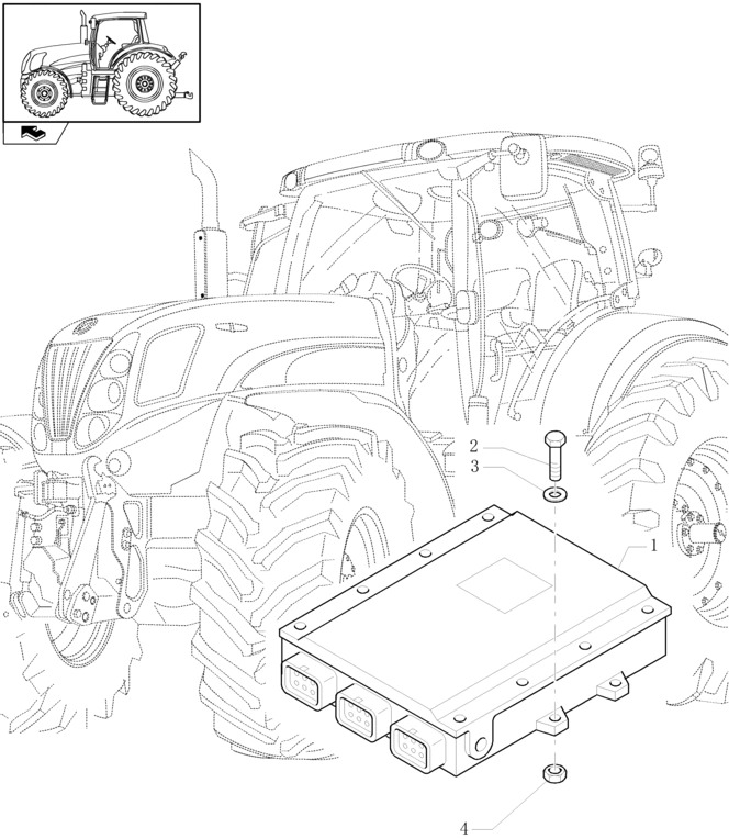 New Holland T6010 Moduł 84225111 - Блок за управление за Трактор: снимка 1 New Holland T6010 Moduł 84225111 - Блок за управление за Трактор: снимка 1