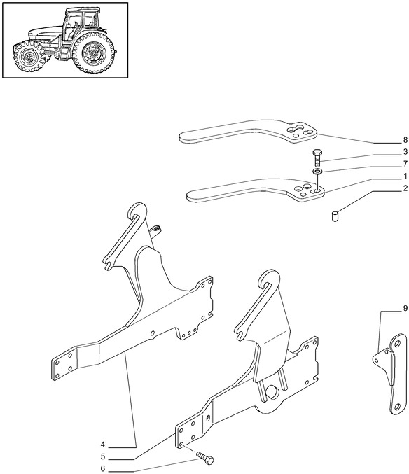 New Holland T6010 Rama 84473365 - Рама/ Шаси за Трактор: снимка 1 New Holland T6010 Rama 84473365 - Рама/ Шаси за Трактор: снимка 1
