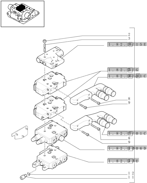 New Holland T6010 T6070 Sekcja zaworu hydr 84230200 - Хидравличен клапан за Селскостопанска техника: снимка 1 New Holland T6010 T6070 Sekcja zaworu hydr 84230200 - Хидравличен клапан за Селскостопанска техника: снимка 1
