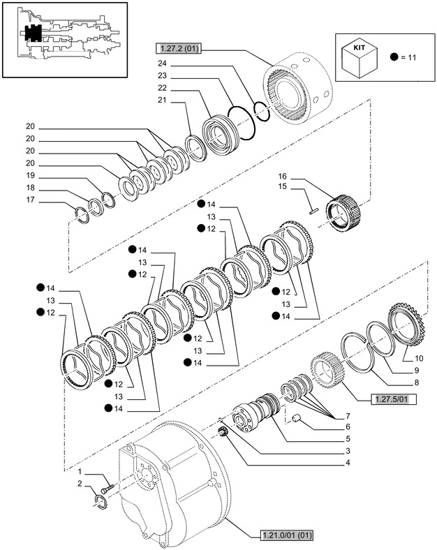 New Holland T6010 Zestaw sprzęgieł 87325220 - Съединител и части за Трактор: снимка 1 New Holland T6010 Zestaw sprzęgieł 87325220 - Съединител и части за Трактор: снимка 1