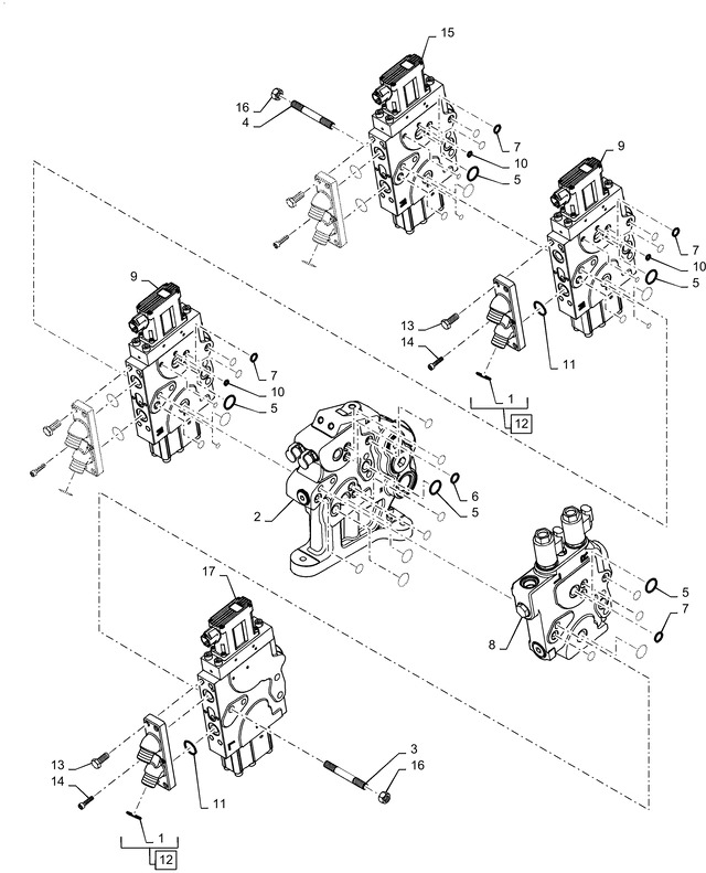 New Holland T6090 T6070 Sekcja zaworu hydr 87496186 - Хидравличен клапан за Селскостопанска техника: снимка 1 New Holland T6090 T6070 Sekcja zaworu hydr 87496186 - Хидравличен клапан за Селскостопанска техника: снимка 1