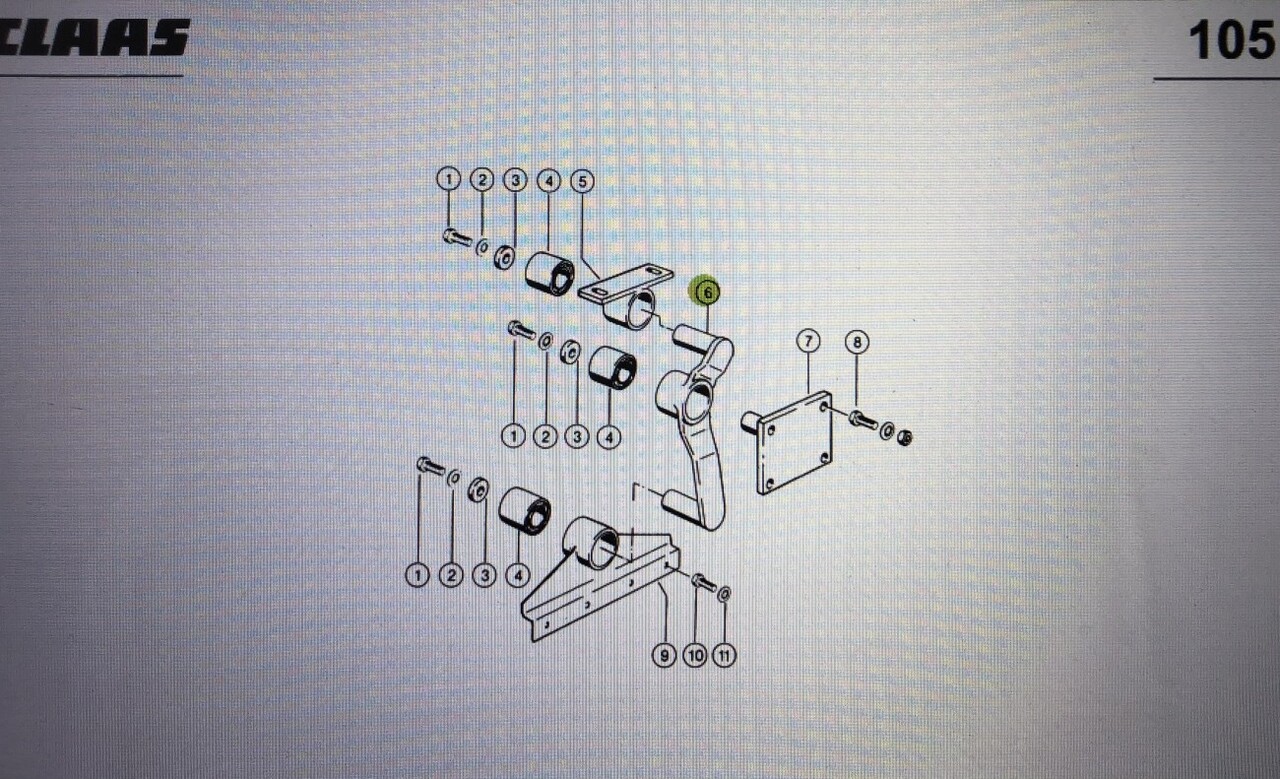 Wahacz do Claas Mega 370-340 Nr kat. części lewy 000 662 627 0 - Окачване за Селскостопанска техника: снимка 1 Wahacz do Claas Mega 370-340 Nr kat. części lewy 000 662 627 0 - Окачване за Селскостопанска техника: снимка 1